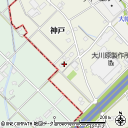 静岡県榛原郡吉田町神戸1269周辺の地図
