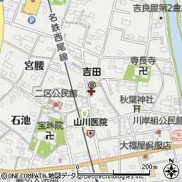愛知県西尾市吉良町吉田斉藤久123周辺の地図