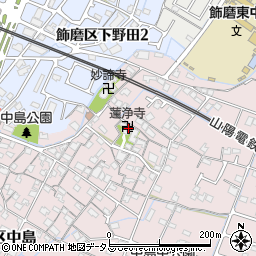 兵庫県姫路市飾磨区中島899周辺の地図