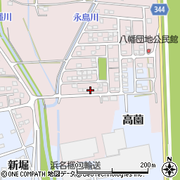静岡県浜松市浜名区八幡465-16周辺の地図