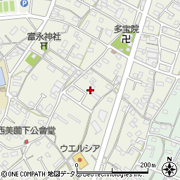 静岡県浜松市浜名区西美薗627周辺の地図