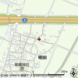 兵庫県姫路市四郷町明田周辺の地図