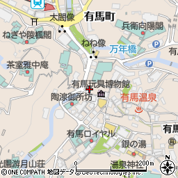 兵庫県神戸市北区有馬町792周辺の地図