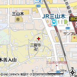 京都府京田辺市三山木山崎89-2周辺の地図