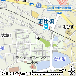 兵庫県三木市君が峰町4-8周辺の地図