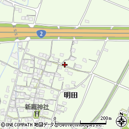 兵庫県姫路市四郷町（明田）周辺の地図