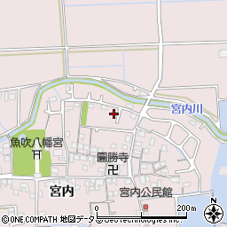 兵庫県姫路市網干区宮内240-4周辺の地図