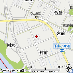 愛知県豊橋市下条西町村前30周辺の地図