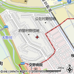 大阪府枚方市村野南町周辺の地図