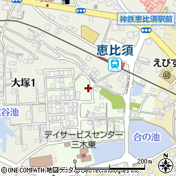 兵庫県三木市君が峰町4-7周辺の地図