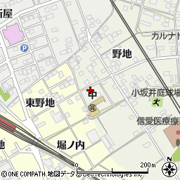 愛知県豊川市小坂井町野地19周辺の地図