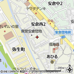 県営安倉団地周辺の地図