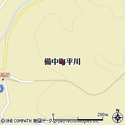 岡山県高梁市備中町平川周辺の地図