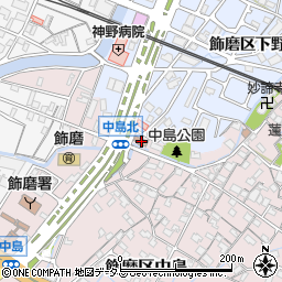 中島自治会事務所周辺の地図