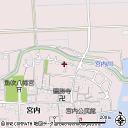 兵庫県姫路市網干区宮内240-3周辺の地図