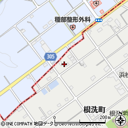 静岡県浜松市中央区根洗町504周辺の地図