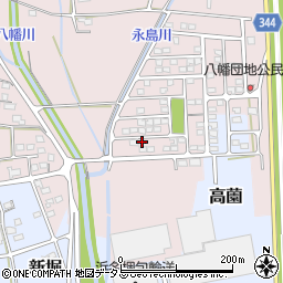 静岡県浜松市浜名区八幡465-5周辺の地図