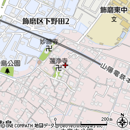 兵庫県姫路市飾磨区中島916周辺の地図