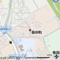 大阪府枚方市藤田町周辺の地図