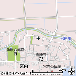 兵庫県姫路市網干区宮内236周辺の地図