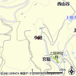愛知県西尾市東幡豆町小廻周辺の地図