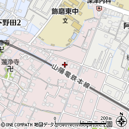 兵庫県姫路市飾磨区中島53周辺の地図