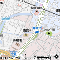 兵庫県姫路市飾磨区中島1089周辺の地図