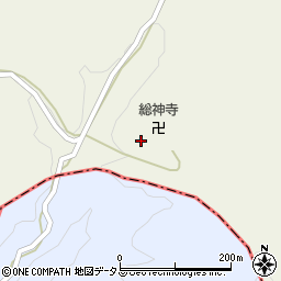京都府南山城村（相楽郡）童仙房（車谷）周辺の地図