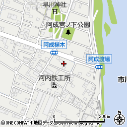 兵庫県姫路市飾磨区阿成渡場265周辺の地図