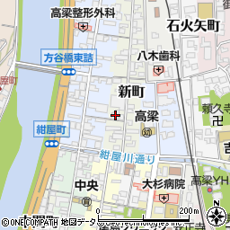 岡山県高梁市新町42周辺の地図