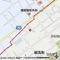 静岡県浜松市中央区根洗町502周辺の地図
