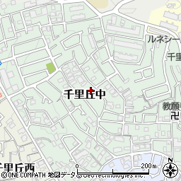 大阪府吹田市千里丘中周辺の地図