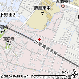 兵庫県姫路市飾磨区中島61周辺の地図