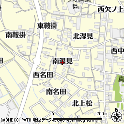 愛知県蒲郡市形原町（南湿見）周辺の地図