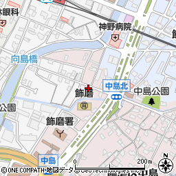 兵庫県姫路市飾磨区中島1114-1周辺の地図