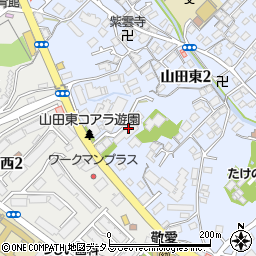 千里山田ビューハイツ周辺の地図