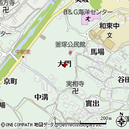京都府相楽郡和束町釜塚大門周辺の地図