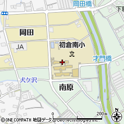 初倉南小学校放課後児童クラブ周辺の地図