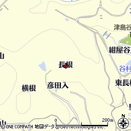 愛知県西尾市東幡豆町長根周辺の地図