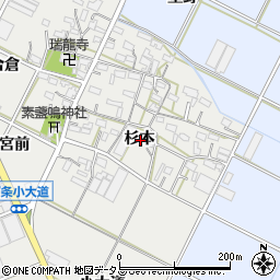 愛知県豊橋市下条西町杉本周辺の地図