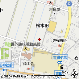 愛知県西尾市吉良町吉田松木田57周辺の地図