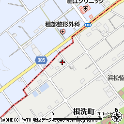 静岡県浜松市中央区根洗町501周辺の地図