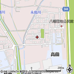 静岡県浜松市浜名区八幡465-32周辺の地図