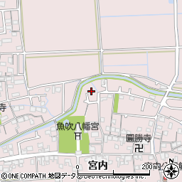 兵庫県姫路市網干区宮内229周辺の地図