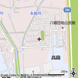 静岡県浜松市浜名区八幡465-33周辺の地図