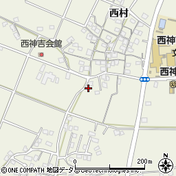 兵庫県加古川市西神吉町西村196周辺の地図