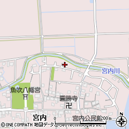 兵庫県姫路市網干区宮内235周辺の地図
