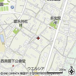 静岡県浜松市浜名区西美薗633-6周辺の地図