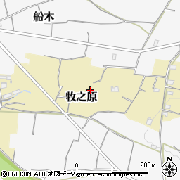 静岡県島田市牧之原周辺の地図