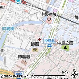 兵庫県姫路市飾磨区中島1090周辺の地図